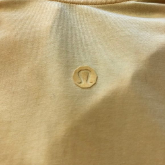LULULEMON Yellow Polo Short Sleeve Men's Shirt Size 8 - Picture 4 of 8